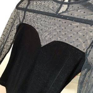 Velour Mesh Open Back Bodysuit